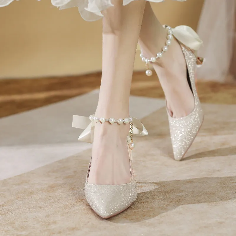 MABEL&CO High Heels Women's Champagne-2