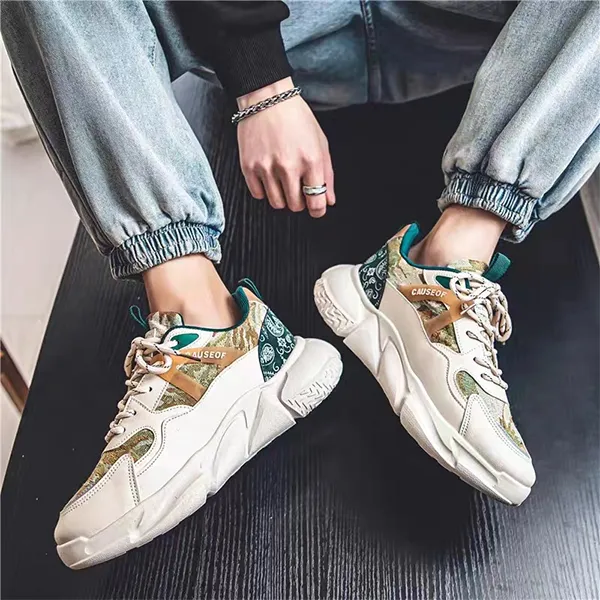 MABEL&CO Breathable Height Increasing Low-Top Chunky Sneakers Men's-7