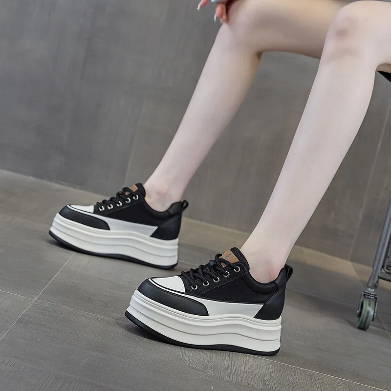 MABEL&CO Low Top Skateboard Shoes Women's Black-2