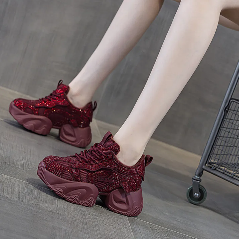 MABEL&CO Wear-Resistant Low-Top Chunky Sneakers Women's-7
