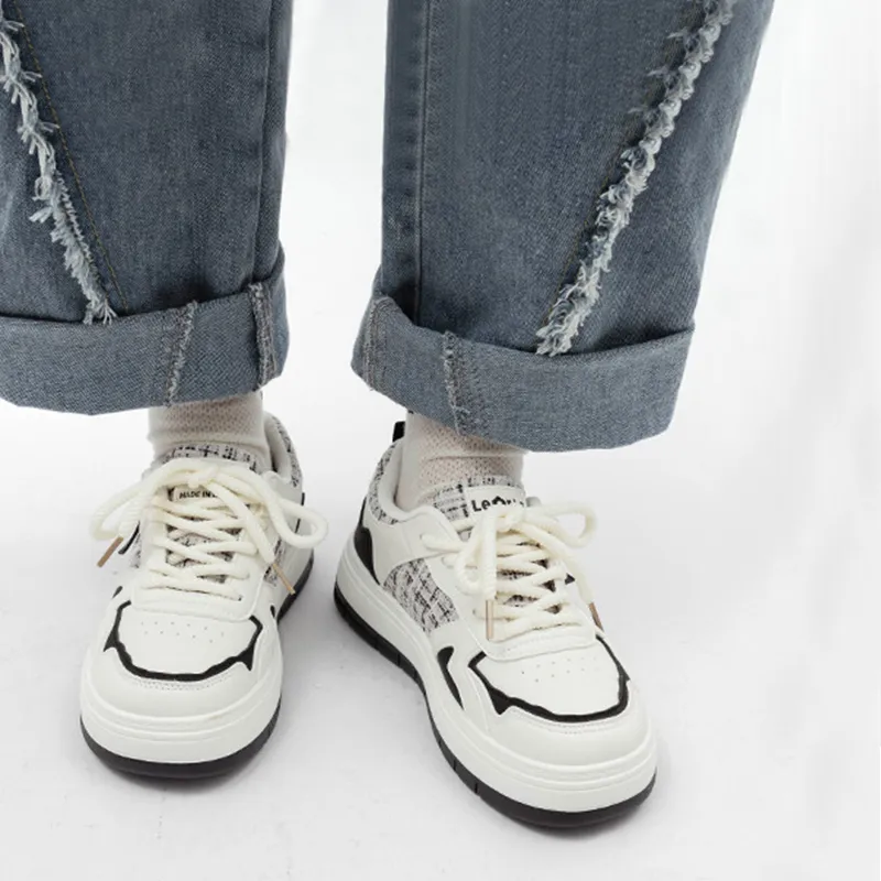 MABEL&CO Lightweight Height Increasing Low Top Skateboard Shoes Women's-4
