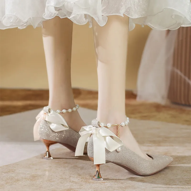 MABEL&CO High Heels Women's Champagne-4