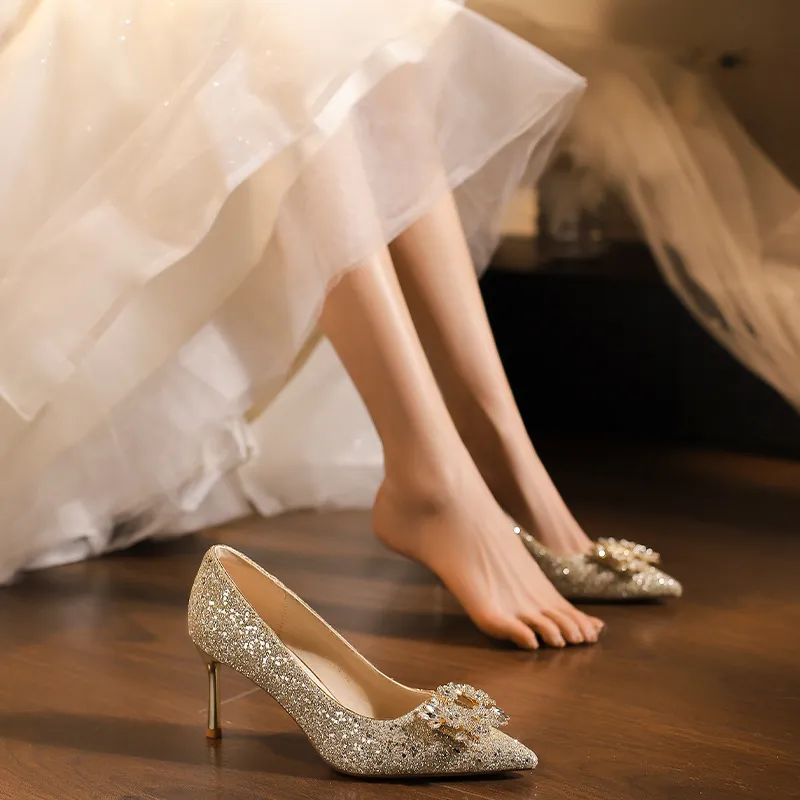 MABEL&CO High Heels Women's Champagne-3