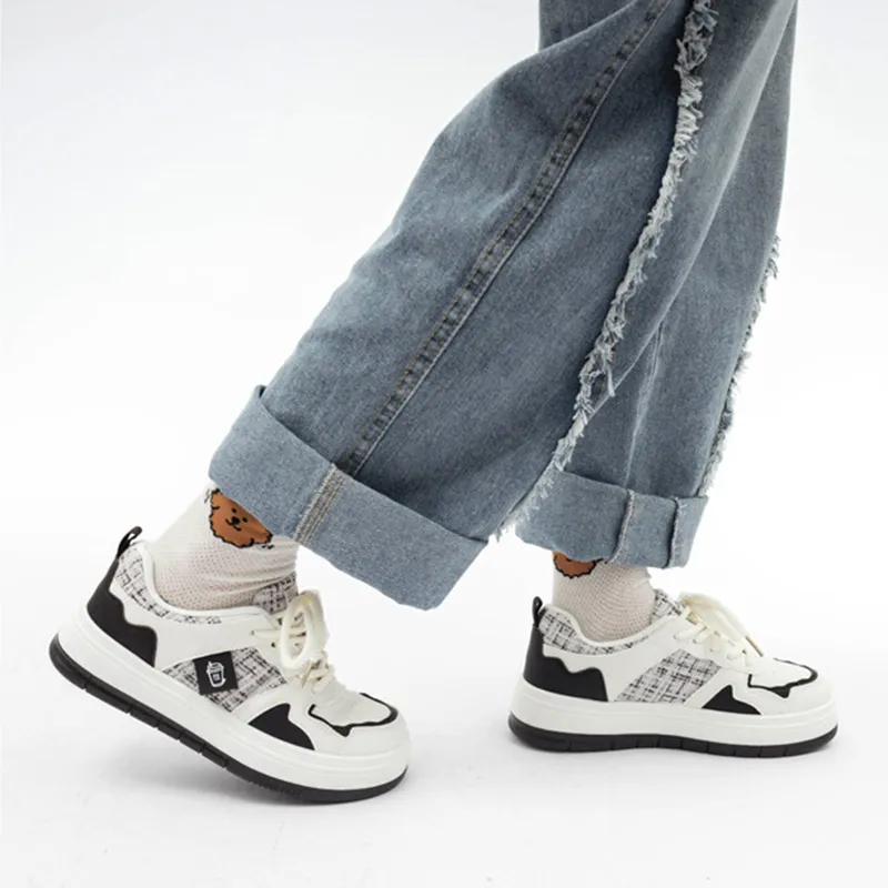 MABEL&CO Lightweight Height Increasing Low Top Skateboard Shoes Women's-3