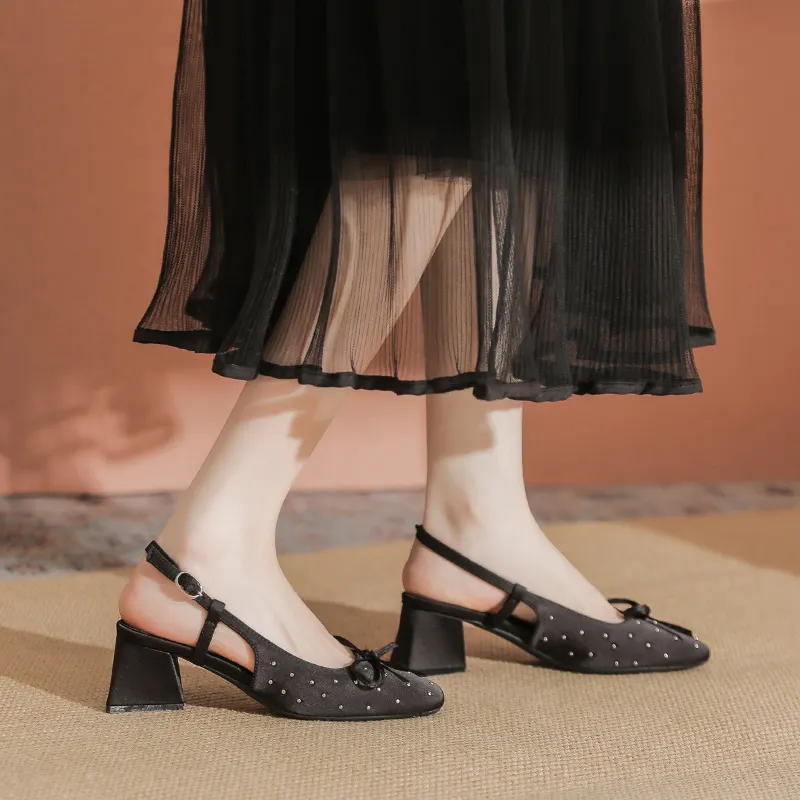 MABEL&CO Chunky Heel High Heels 5.5cm Women's-14