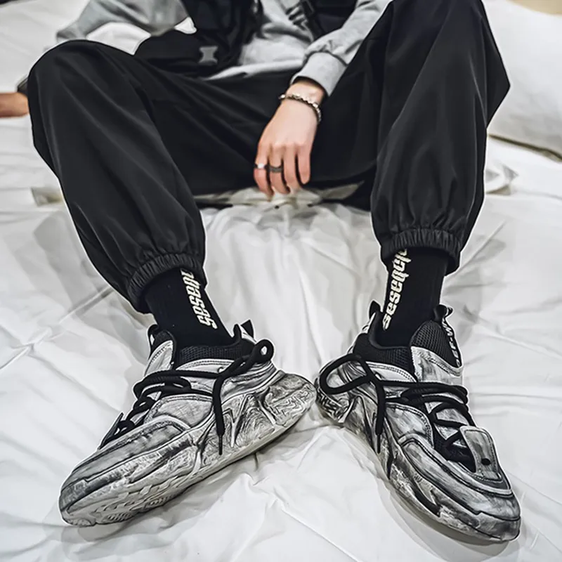 MABEL&CO Low Top Chunky Sneakers Men's Black-2