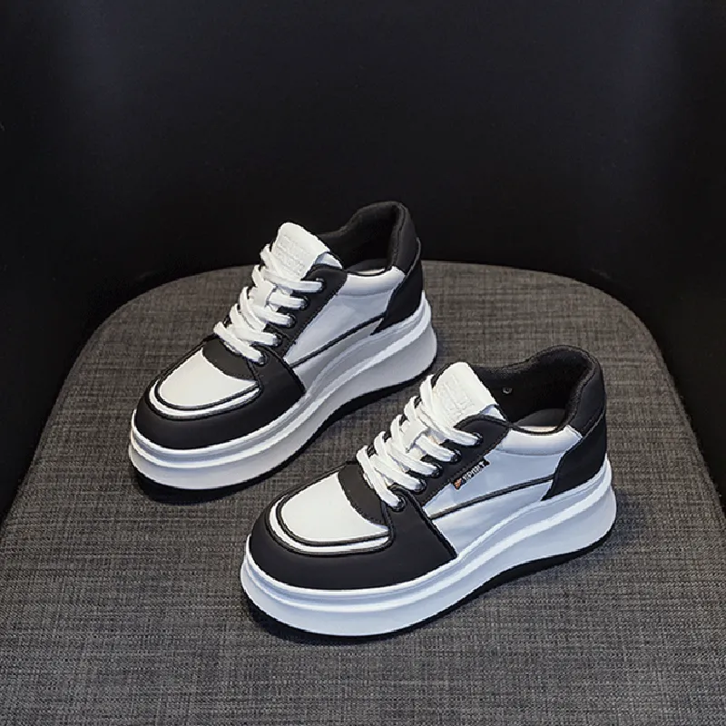 MABEL&CO Low Top Skateboard Shoes Women's Black-3