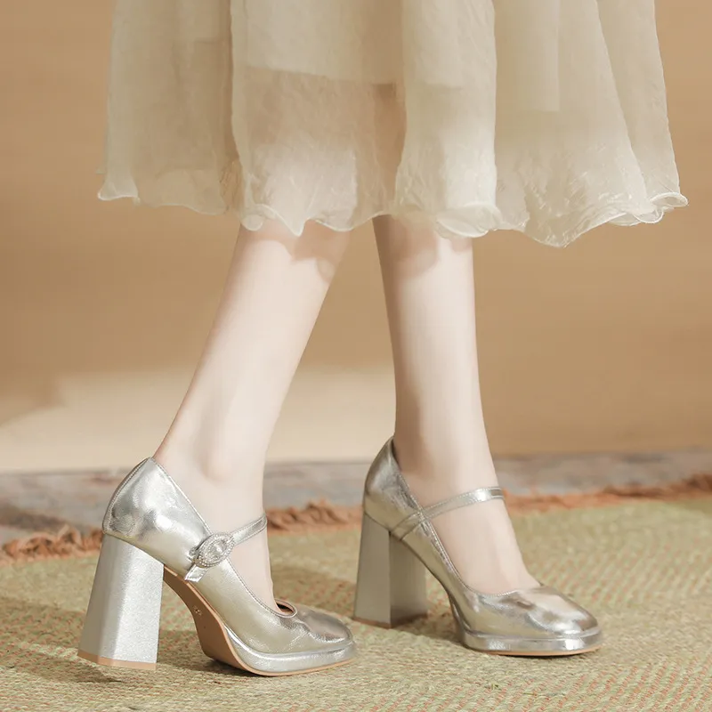MABEL&CO High Heels Women's Silver-2