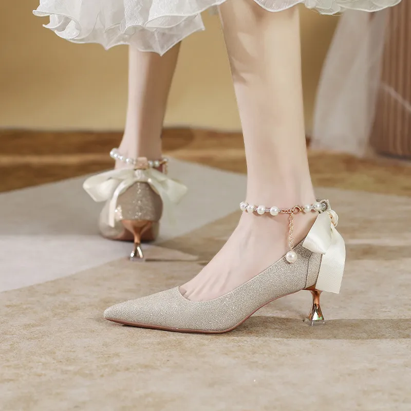 MABEL&CO High Heels Women's Champagne-1