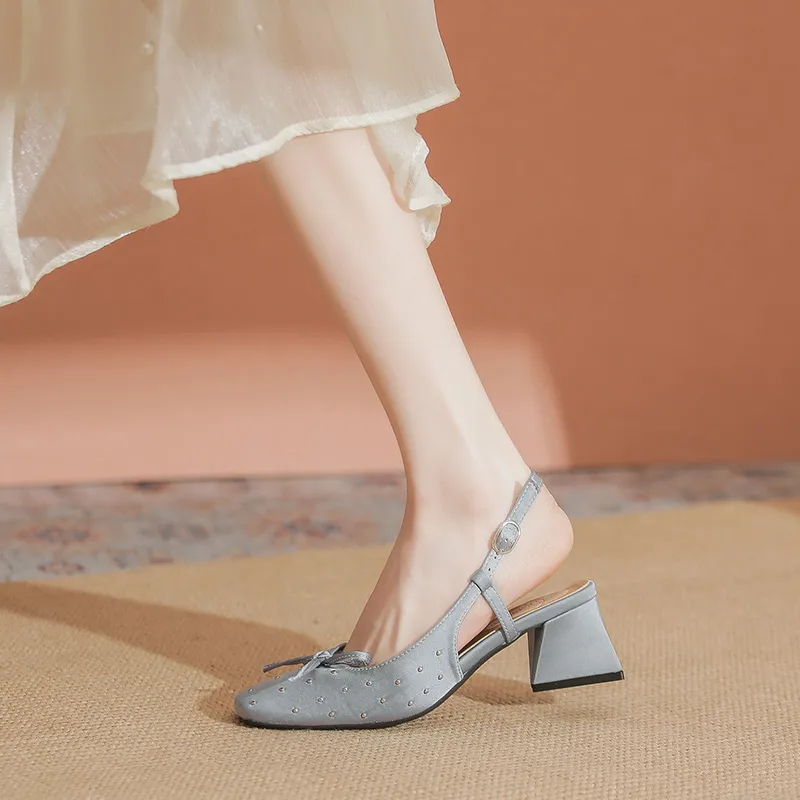 MABEL&CO Chunky Heel High Heels 5.5cm Women's-4