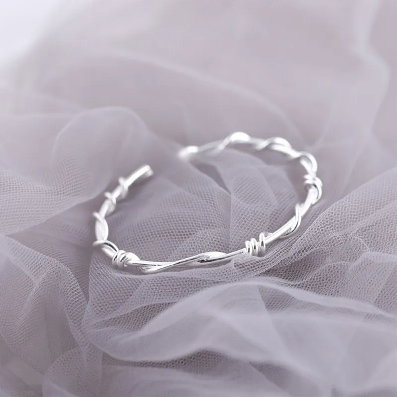 CGC Sterling Silver 999 Adjustable Bangle Women's-4
