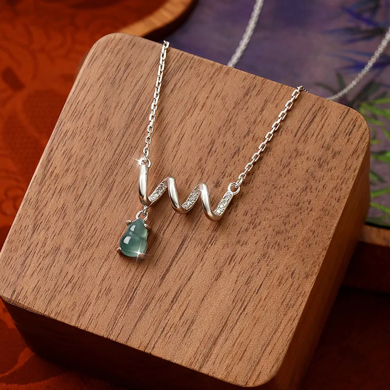 CGC Ice Glutinous Jadeite Necklaces Women's-2