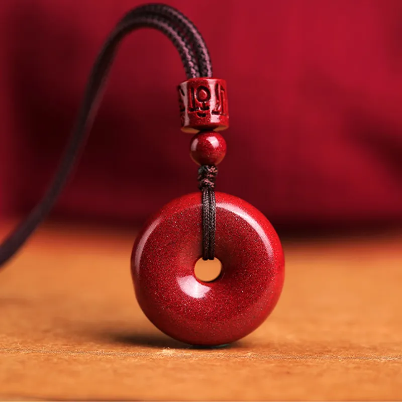 CGC Reconstructed Cinnabar Necklaces Unisex-2