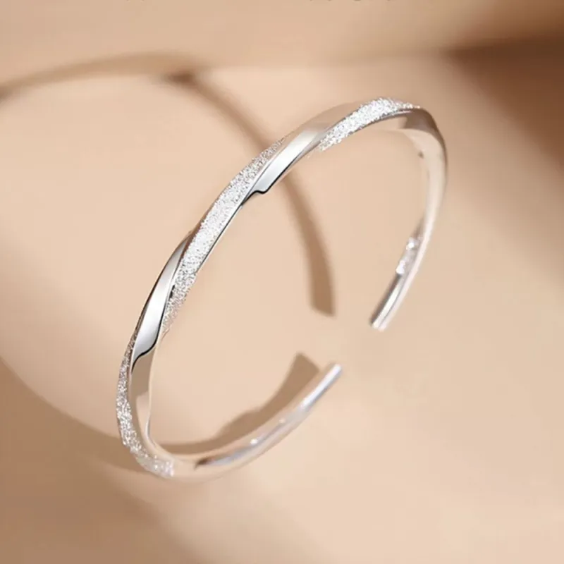 CGC S999 Fine Silver Adjustable Opening Bangle Unisex-6