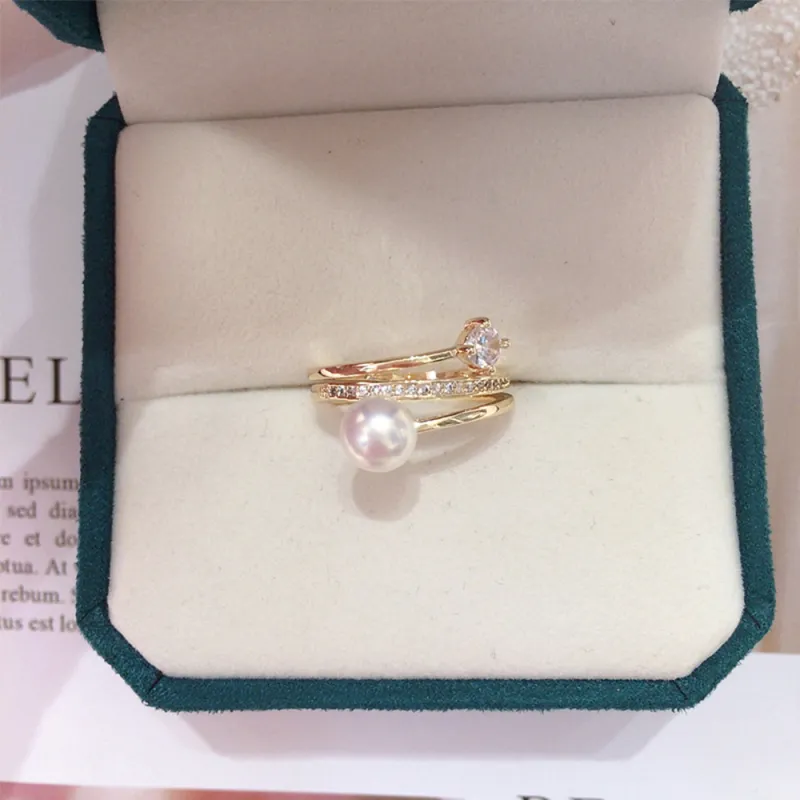 CGC Pearl Rings Women's-2