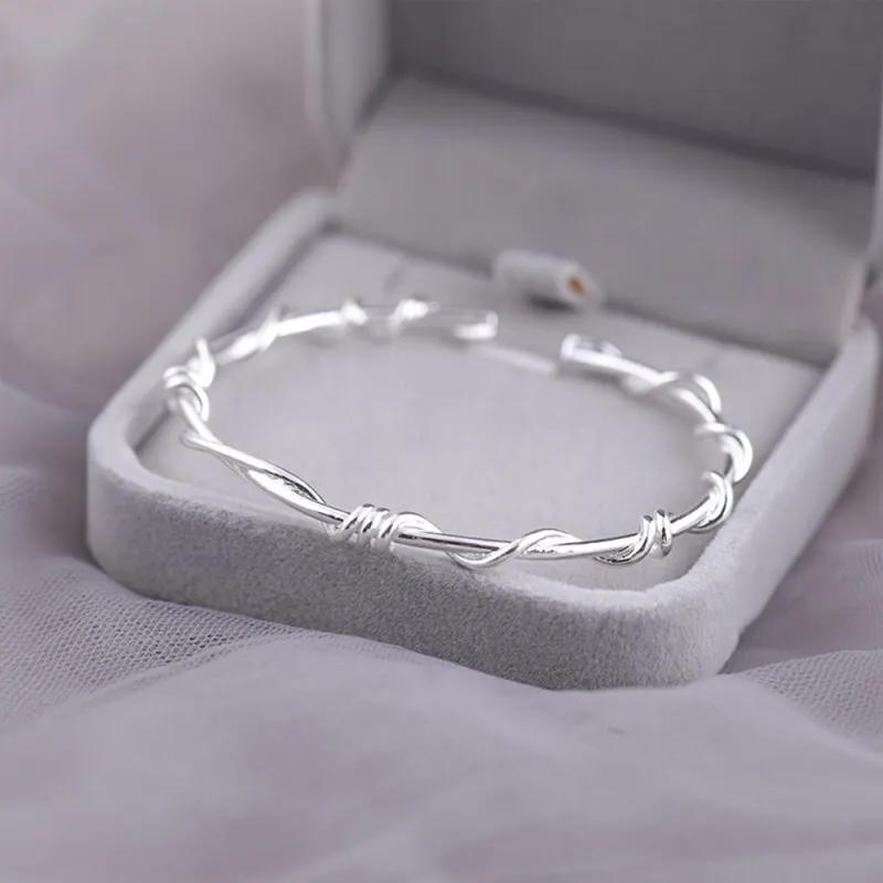 CGC Sterling Silver 999 Adjustable Bangle Women's-2
