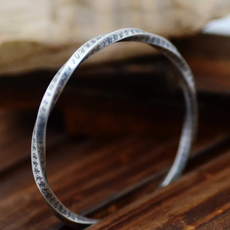 CGC S999 Fine Silver Adjustable Opening Bangle Unisex-1