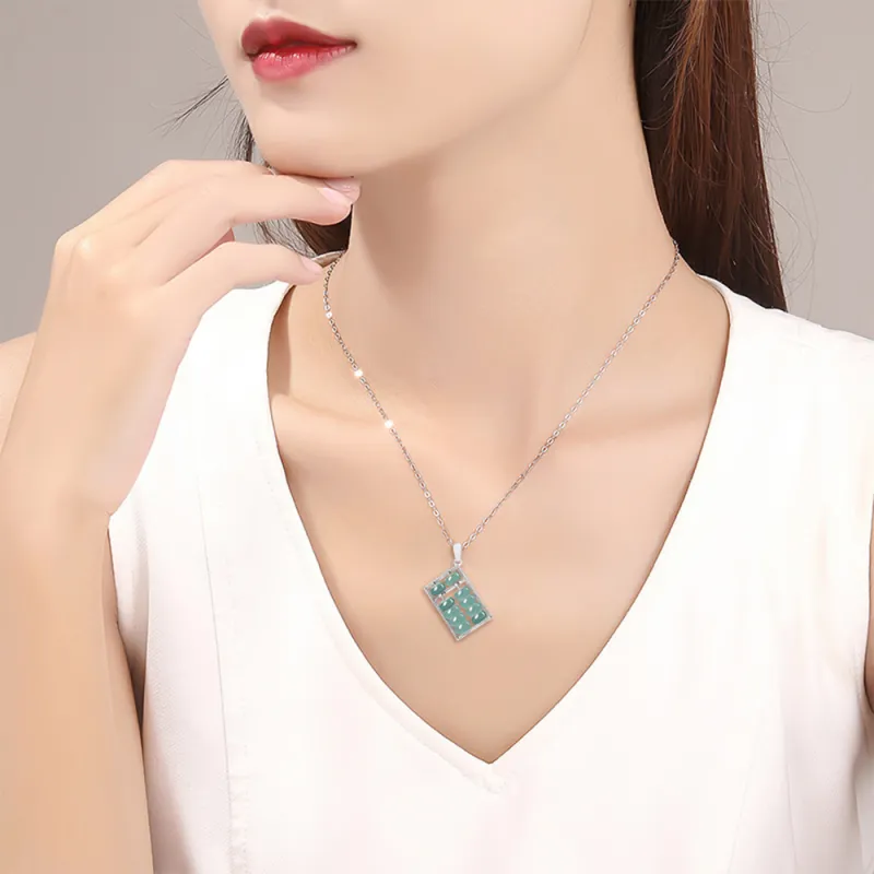CGC Ice Glutinous Jadeite Necklaces Women's-1
