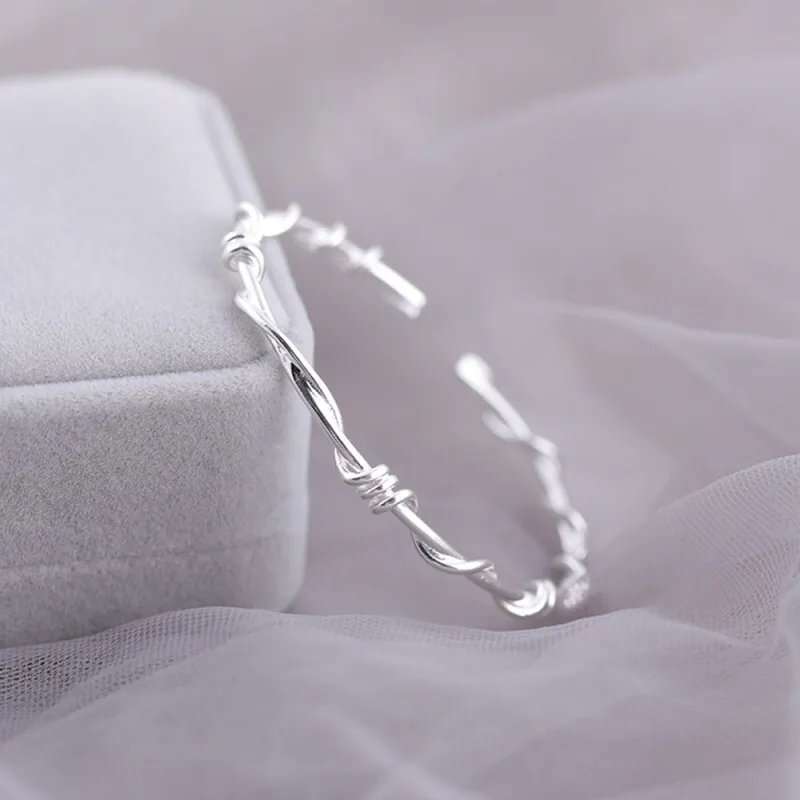 CGC Sterling Silver 999 Adjustable Bangle Women's-3