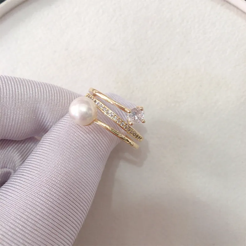 CGC Pearl Rings Women's-5