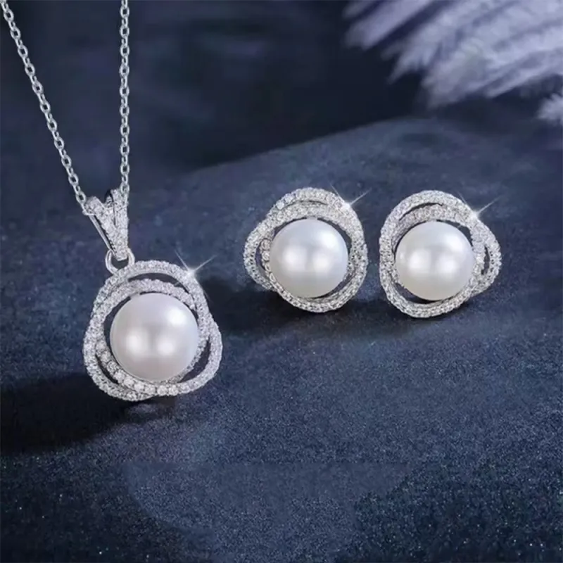 CGC Pearl Stud Earrings Women's-2