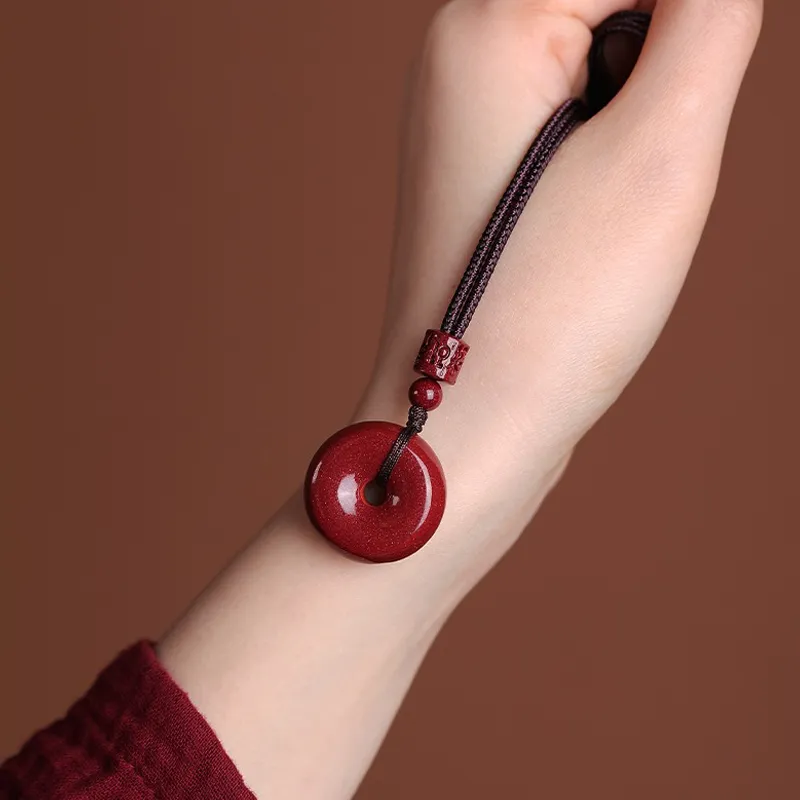 CGC Reconstructed Cinnabar Necklaces Unisex-3