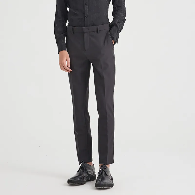 ANDREW MACKENZIE Casual Pants Men Black-3