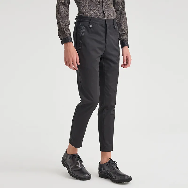 ANDREW MACKENZIE Suit Trousers Men Black-3