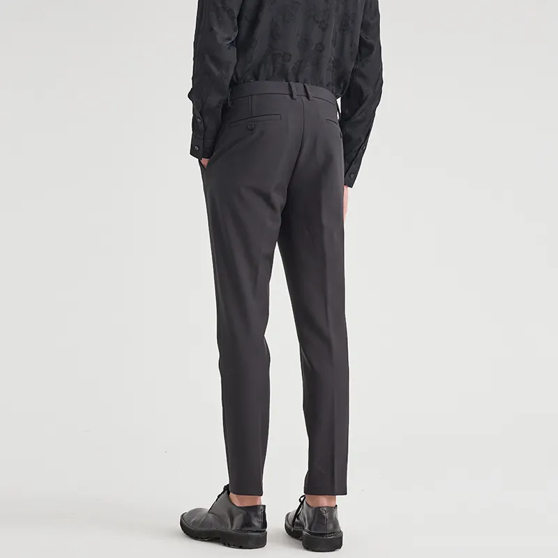 ANDREW MACKENZIE Casual Pants Men Black-4