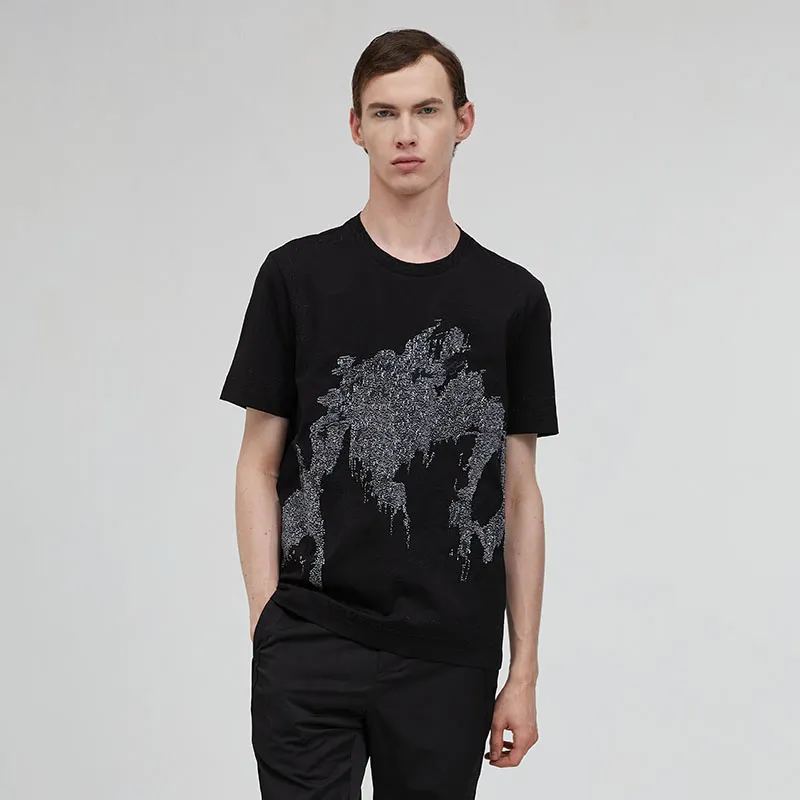 ANDREW MACKENZIE T Shirts Men Black-2