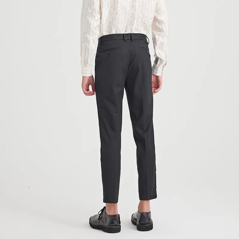 ANDREW MACKENZIE Suit Trousers Men Black-4