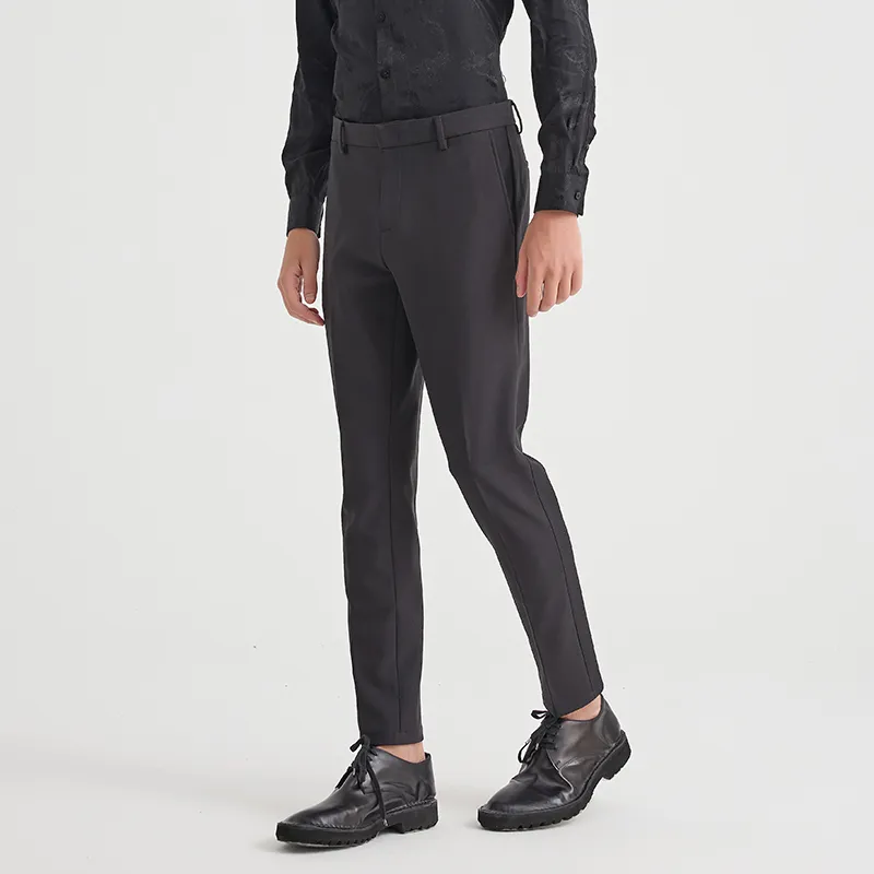 ANDREW MACKENZIE Casual Pants Men Black-2