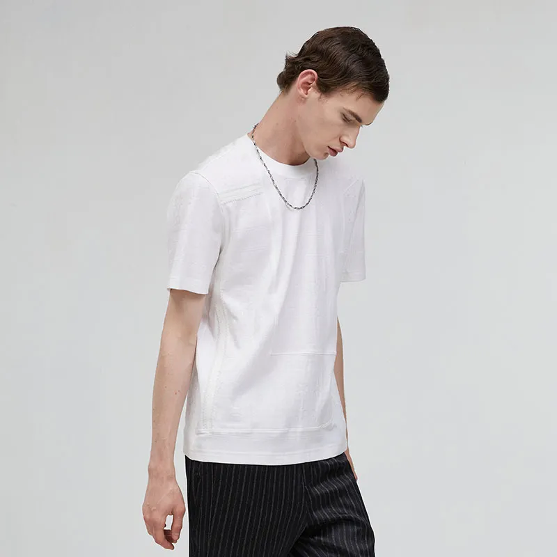 ANDREW MACKENZIE T Shirts Men White-3