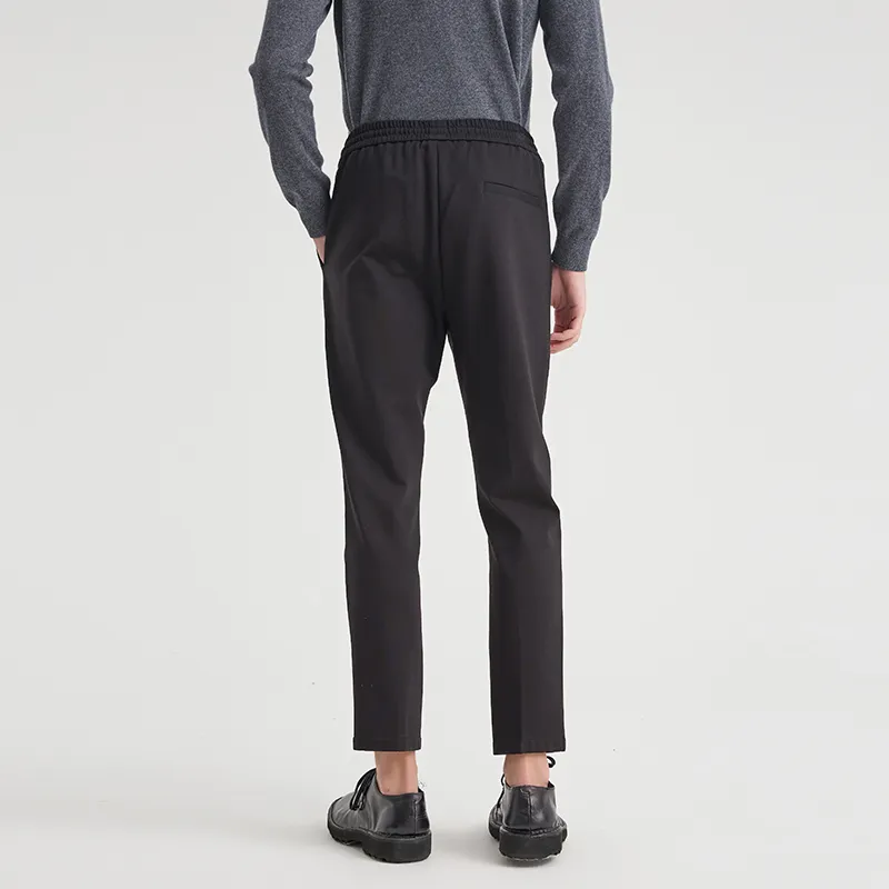 ANDREW MACKENZIE Casual Pants Men Black-4