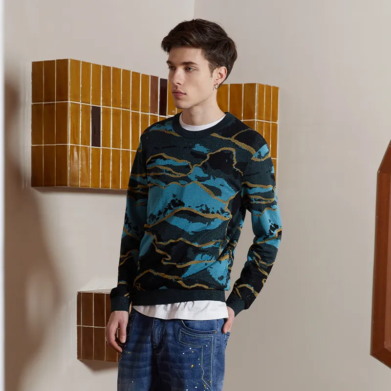 ANDREW MACKENZIE Sweaters Men Blue-3