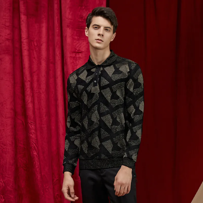 ANDREW MACKENZIE FW24 Knitwear Men's Gold-4