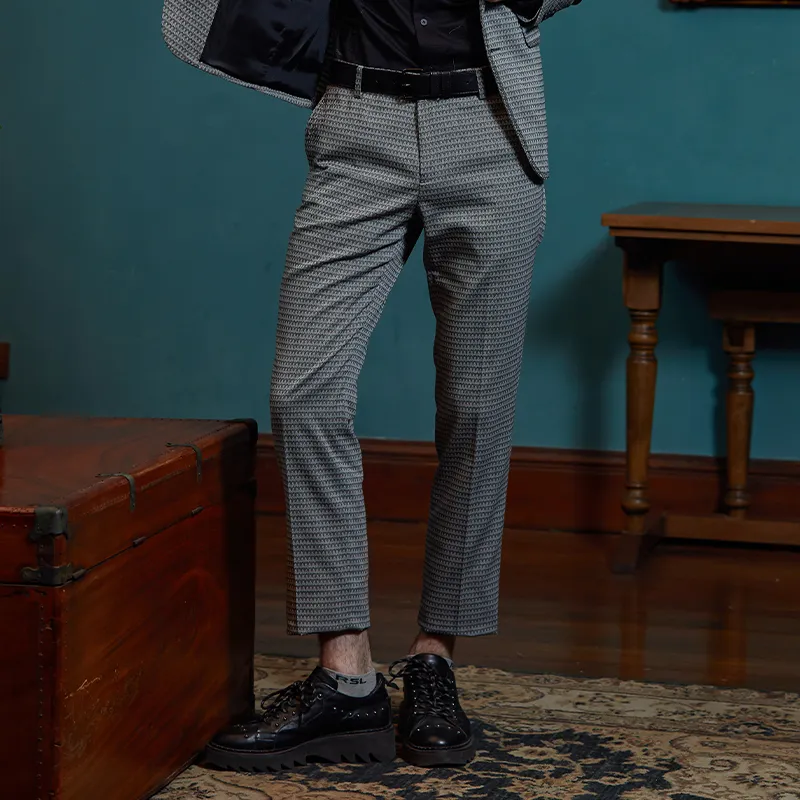 ANDREW MACKENZIE Suit Trouser Men's Gray-5