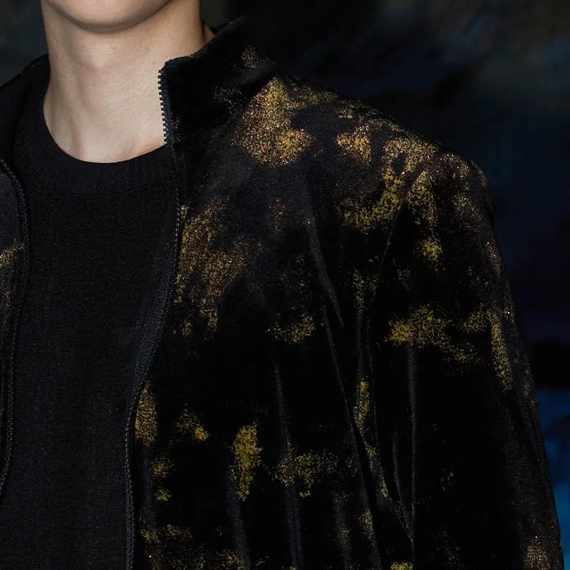 ANDREW MACKENZIE FW24 Knitwear Men's Black Orange-5