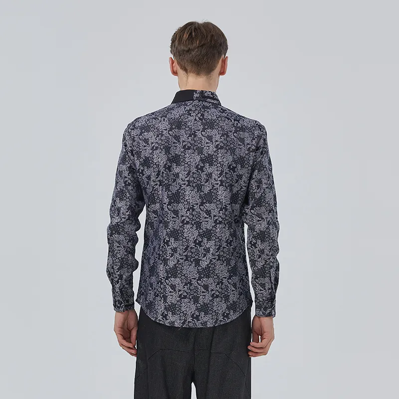 ANDREW MACKENZIE Shirts Men Black Gray-2