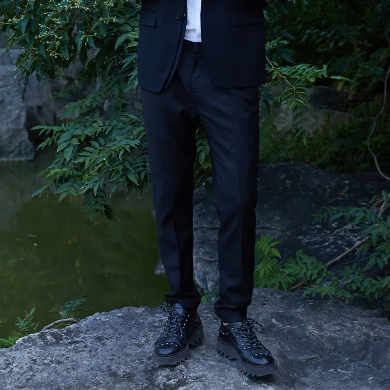 ANDREW MACKENZIE Suit Trouser Men's Black-4
