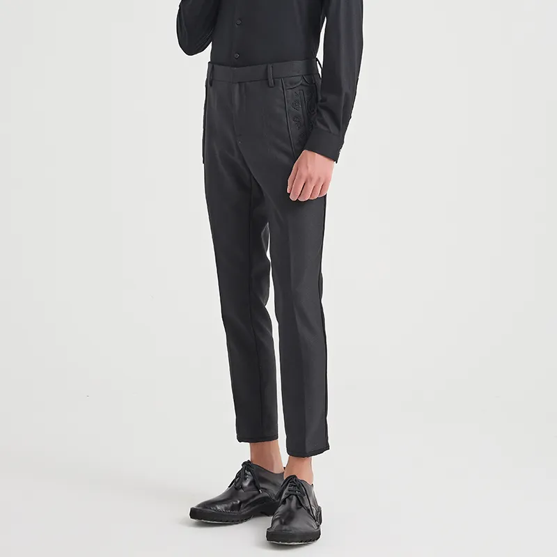ANDREW MACKENZIE Suit Trousers Men Black-3