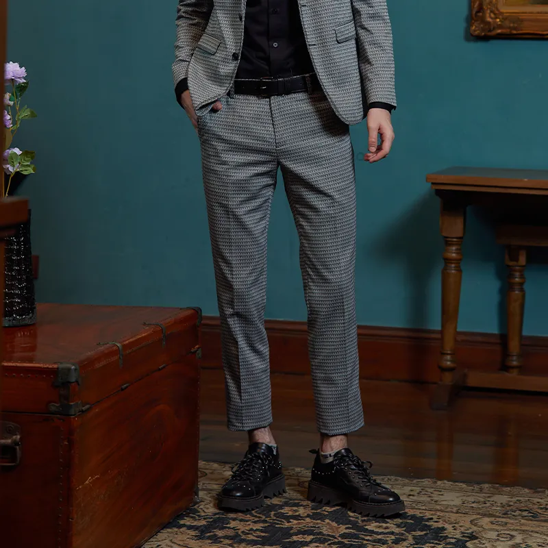 ANDREW MACKENZIE Suit Trouser Men's Gray-4