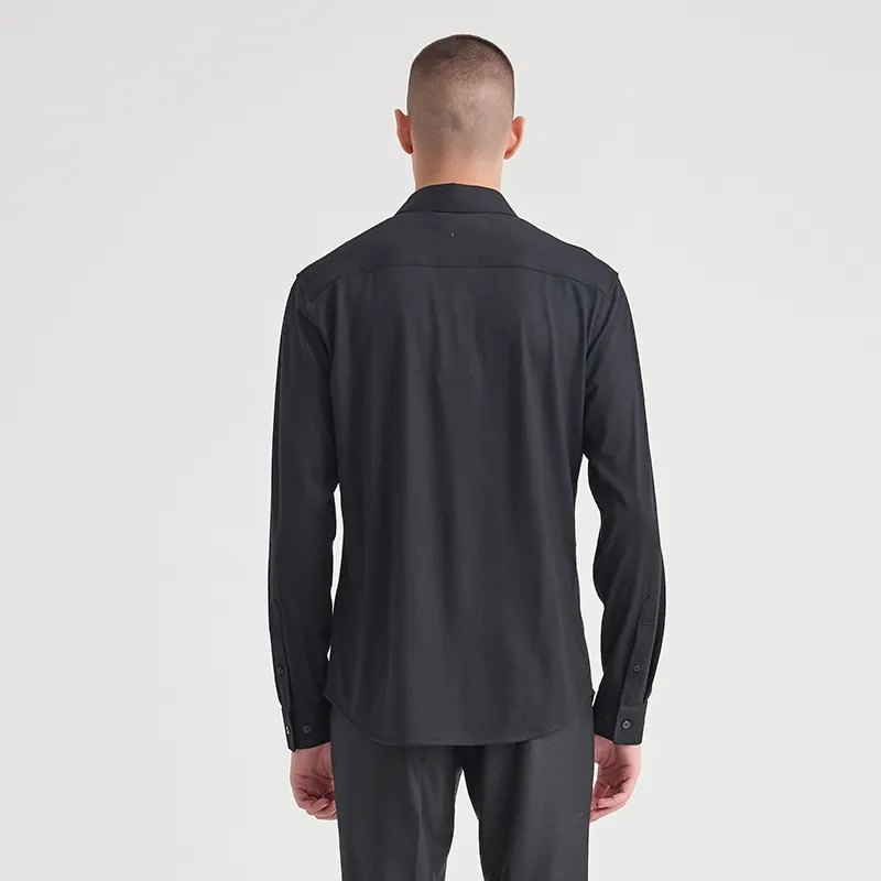 ANDREW MACKENZIE Shirts Men Black-2