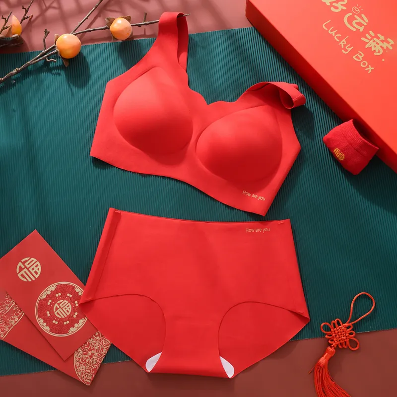 Urban Beauty Underwear Set Box Women's Red-5