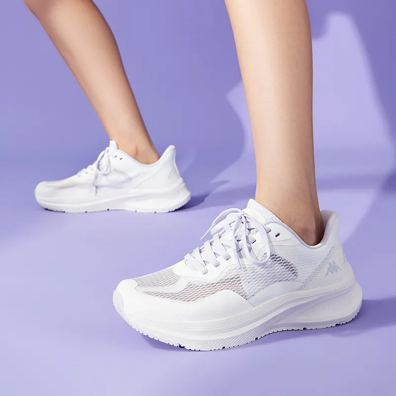 Kappa Anti Slip Wear Resistant Low Top Casual Running Shoes Unisex Heron Feather White-7