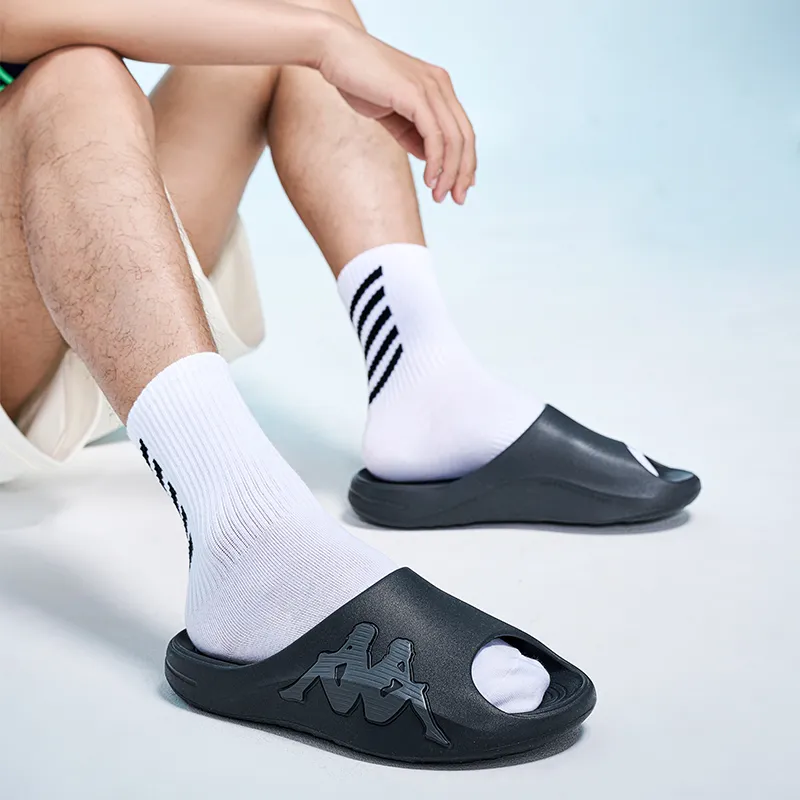 Kappa Quick Dry Slip Resistant Slide Slippers Unisex Gray-7