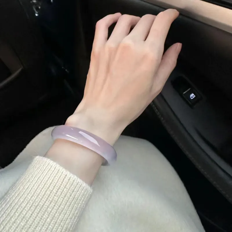 Yu Decheng Chalcedony Bangle #Good Luck Women's-5
