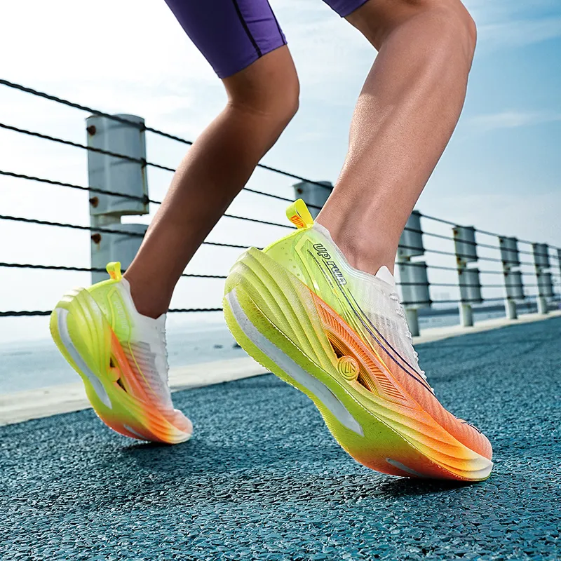 Up Run UP3.0 Running Shoes Unisex Laser Green Orange-7