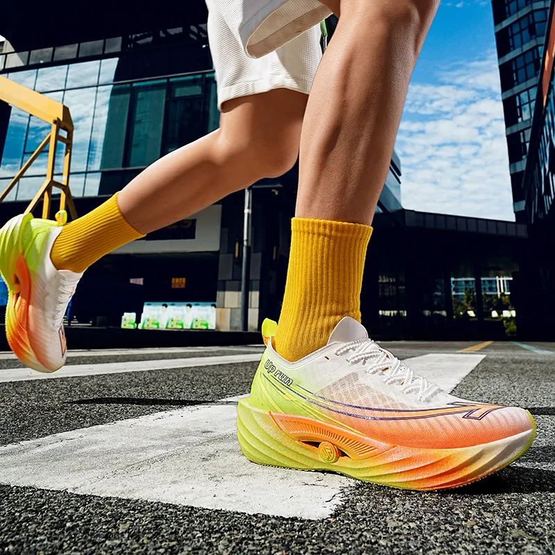 Up Run UP3.0 Running Shoes Unisex Laser Green Orange-5