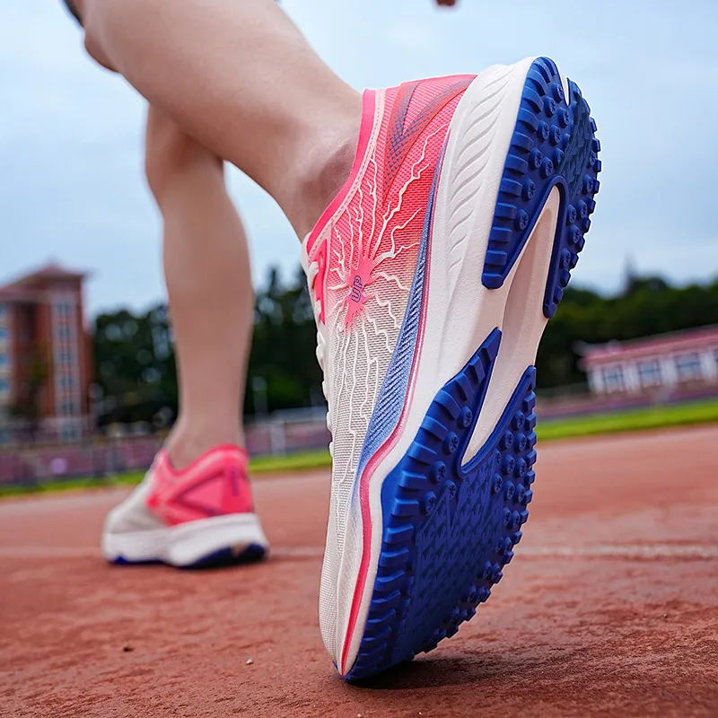 Up Run Lightning 1.0 Low-Top Running Shoes Unisex Cherry Blossom Red-5